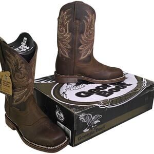 Georgia Boot Carbo-Tec Elite 11" Waterproof Western Leather Work Boot Men 7W NEW